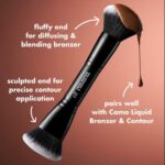 Liquid Bronzer & Contour Duo Brush | Brocha Doble Para Contour - Image 2